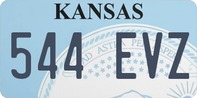 KS license plate 544EVZ