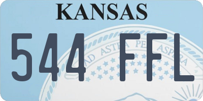 KS license plate 544FFL