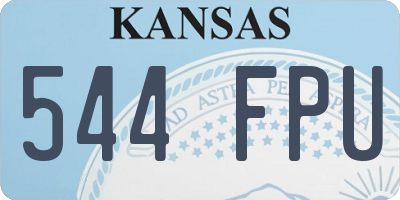KS license plate 544FPU