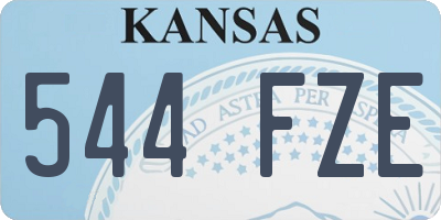 KS license plate 544FZE