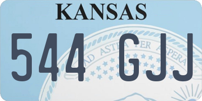 KS license plate 544GJJ