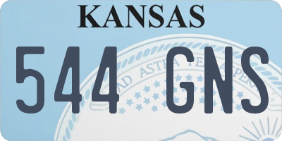 KS license plate 544GNS