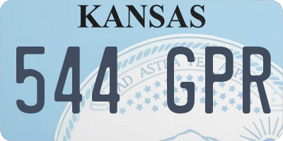 KS license plate 544GPR