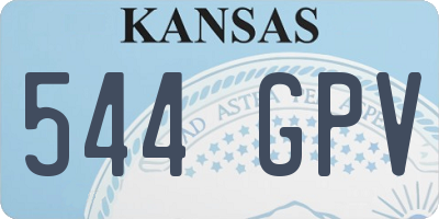 KS license plate 544GPV
