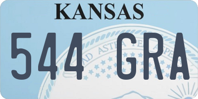 KS license plate 544GRA