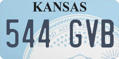 KS license plate 544GVB
