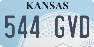 KS license plate 544GVD