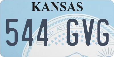 KS license plate 544GVG