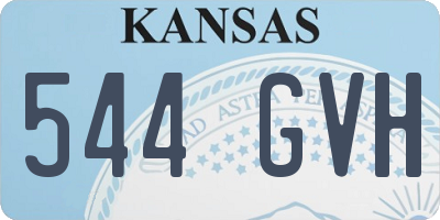 KS license plate 544GVH