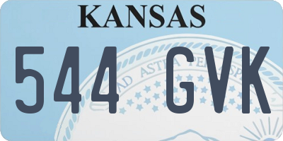 KS license plate 544GVK