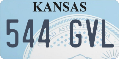 KS license plate 544GVL