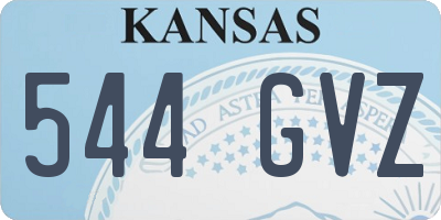 KS license plate 544GVZ