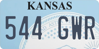 KS license plate 544GWR