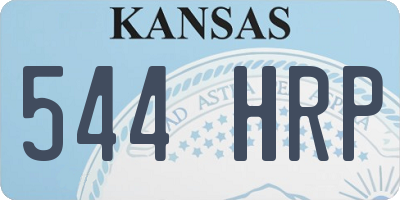 KS license plate 544HRP