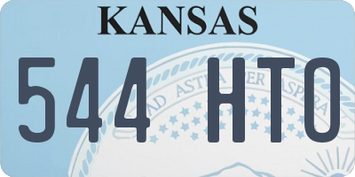 KS license plate 544HTO