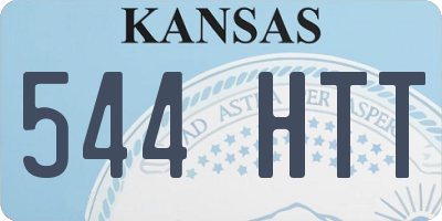KS license plate 544HTT