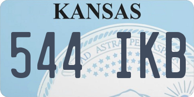 KS license plate 544IKB
