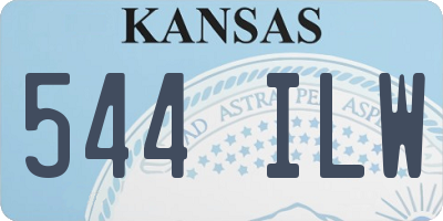 KS license plate 544ILW