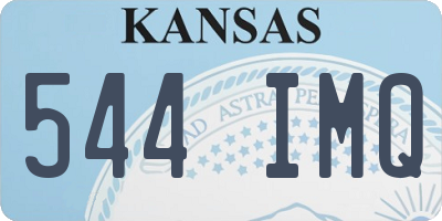 KS license plate 544IMQ