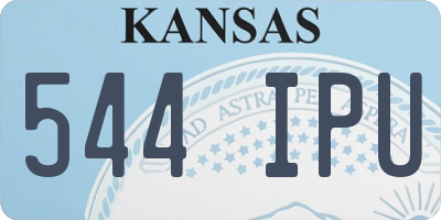 KS license plate 544IPU