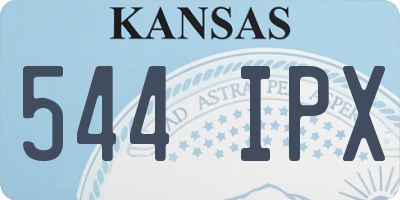 KS license plate 544IPX