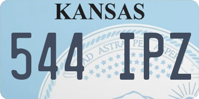 KS license plate 544IPZ