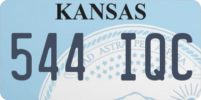 KS license plate 544IQC