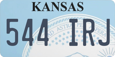KS license plate 544IRJ
