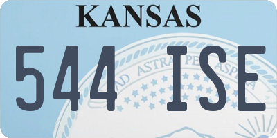KS license plate 544ISE