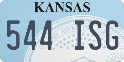 KS license plate 544ISG