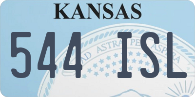 KS license plate 544ISL