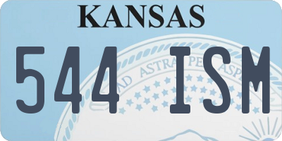 KS license plate 544ISM