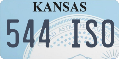 KS license plate 544ISO