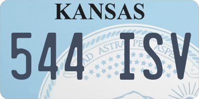 KS license plate 544ISV