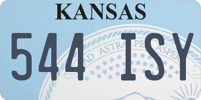 KS license plate 544ISY