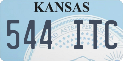 KS license plate 544ITC
