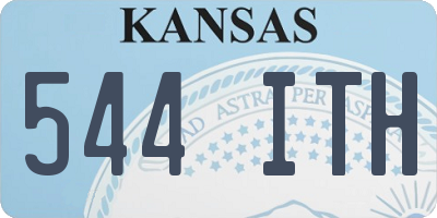 KS license plate 544ITH