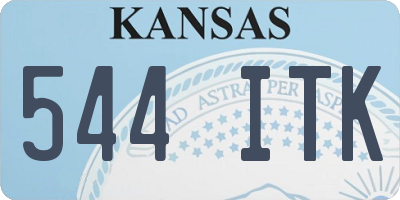 KS license plate 544ITK