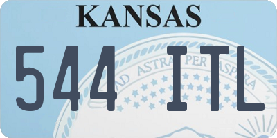 KS license plate 544ITL
