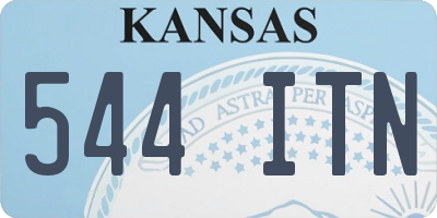 KS license plate 544ITN