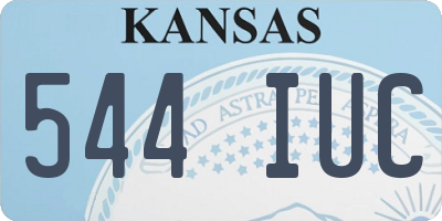 KS license plate 544IUC