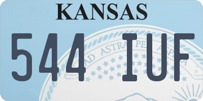 KS license plate 544IUF