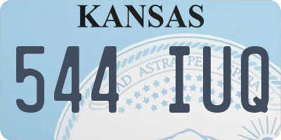 KS license plate 544IUQ