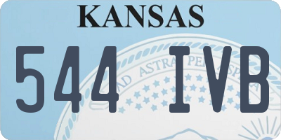 KS license plate 544IVB