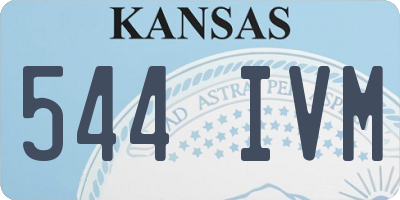 KS license plate 544IVM
