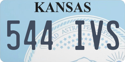 KS license plate 544IVS