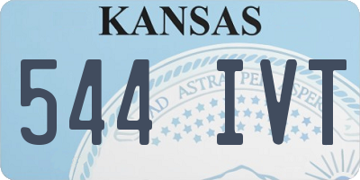 KS license plate 544IVT