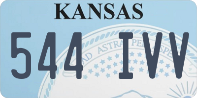 KS license plate 544IVV
