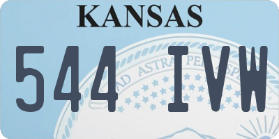 KS license plate 544IVW