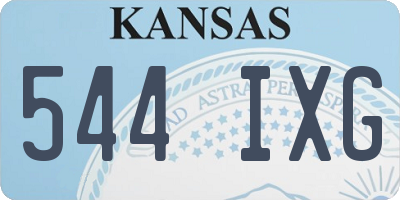 KS license plate 544IXG